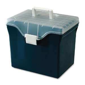 File Box, Holds Envelopes and Hanging Files (Blue) (11.625 