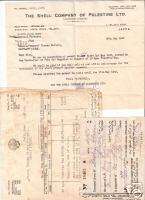 Lot 3,SHELL COMPANY OF PALESTINE DOCUMENT 1945,JUDAICA  