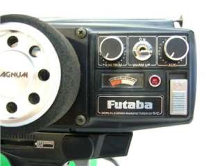 Futaba Magnum FP T3PG vintage AM 75MHz 3 CH radio transmitter left or 