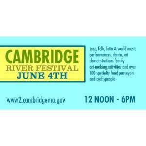    3x6 Vinyl Banner   Cambridge River Festival 