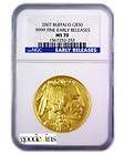 2007 $50 1 oz Gold Buffalo NGC MS70 EARLY RELEASES