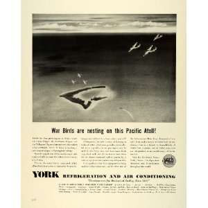 Ad York Refrigeration Air Conditioning WWII Food Conservation Navy Air 