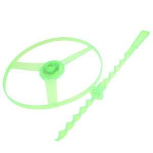   Plastic Spinning Top Flying Saucer Disc Toy Green
