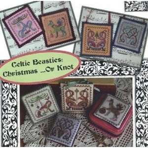  Celtic Beasties Christmasor Knot   Cross Stitch Pattern 