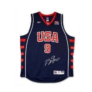  Lebron James Autographed Team USA  2004 Olympics  Blue 