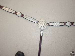 HORSE BREAST COLLAR AND HEADSTALL SET (SPLIT EAR) NEW  