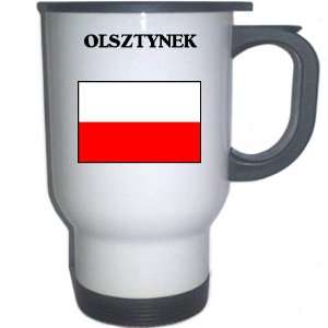  Poland   OLSZTYNEK White Stainless Steel Mug Everything 