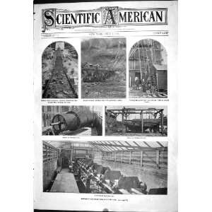   Scientific American Autmomatic Machinery Handling Coal Mine Conveyor