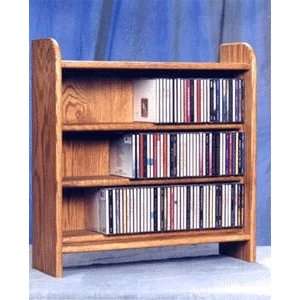  Solid Oak Handcrafted CD Cabinet (165)