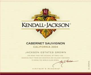 Kendall Jackson Vintners Reserve Cabernet Sauvignon 2004 