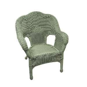  36 Salem Harbor Sage Green Resin Wicker Chair #KLY10214SG 