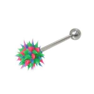   acrylic French tickler replacement bead, Barbell Tongue ring: Jewelry
