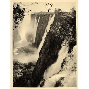  1930 Victoria Falls Mosi o Tunya Africa Zambezi River 