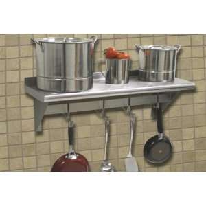   12 48RE 48 Restaurant Style Wall Shelves with Utensil