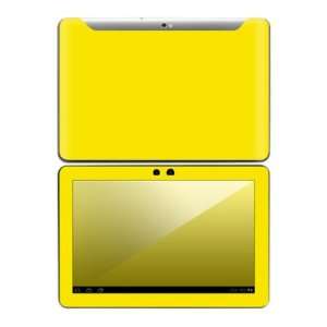   : Samsung Galaxy Tab 10.1 Decal Skin   Simply Yellow: Everything Else