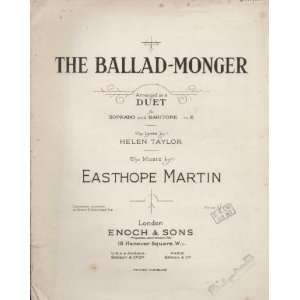  as a Duet for Soprano and Baritone, etc Easthope Martin Books