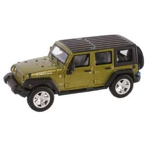  HO RTR 2007 Jeep Wrangler Unlimited, Green: Toys & Games