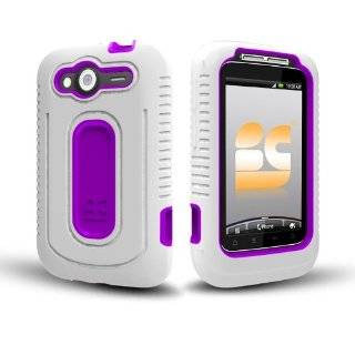   Dual Layer Cover for HTC Wildfire S (T Mobile USA), White / Fushia
