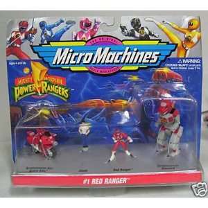   Machines Mighty Morphin Power Rangers #1 Red Ranger Toys & Games