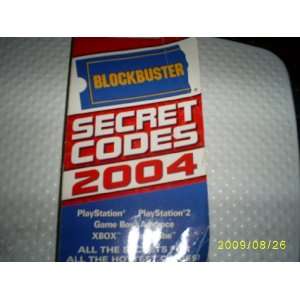  BLOCKBUSTER SECRET CODES 2004 (TONS IF CHEATS 
