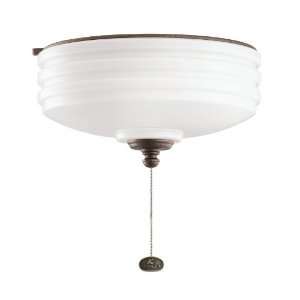   Indoor Fan Light Kit, Weathered Copper Powder Coat: Home Improvement