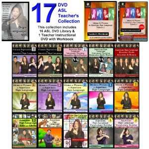  17 DVD Complete American Sign Language DVD Set Including 