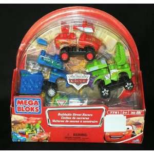   30 Piece Mega Blocs 7781 with 3 Buildable Street Racers Toys & Games