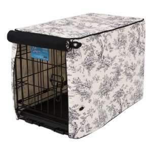   Crate Covers and More Central Park Toile with Black, Single Door Pet