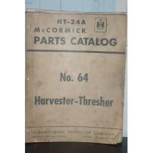   . 64 Harvester Thresher parts catalog International Harvester Books