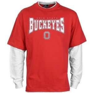 Ohio State Buckeyes Scarlet Walk On Long Sleeve T shirt  