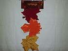 FALL FOLIAGE MAPLE LEAVES TABLE RUNNER RUST ORANGE GOLD 32 IN 