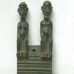 superb old figural dogon door lock doorlock mali  