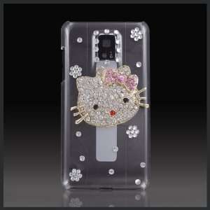   Hello Kitty Face Luxury crystal case cover for LG Optimus G2x Tmobile