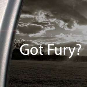    Got Fury? Decal Motorcycle Chopper Window Sticker Automotive