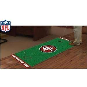 San Francisco 49ers NFL Putting Green Mat:  Sports 