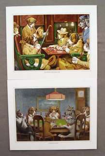   1970s Cassius Coolidge Poker Dogs Print Portfolio 247 111 MINT  