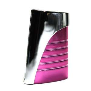  Metallic Neon Pink Refillable Butane Torch Lighter 