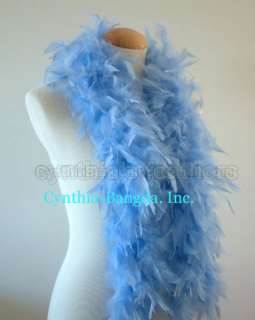 45gm chandelle feather boa boas, Light Blue, NEW!  