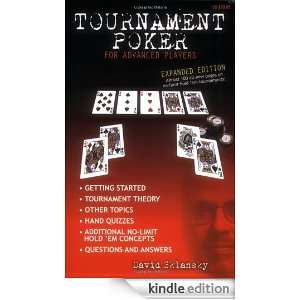 Tournament Poker for Advanced Players Expanded Edition [Kindle 