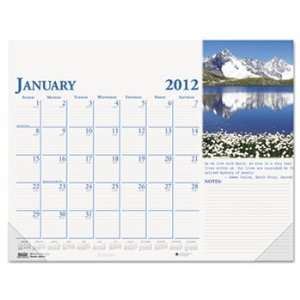   Photographic Monthly Desk Pad Calendar, 18 1/2 x 13, 2012: Electronics