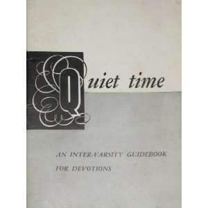   Time An Inter Varsity Guidebook for Devotions Frank Houghton Books