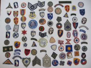 91pc Lot US Military Patches   WWII and Others *NR*  