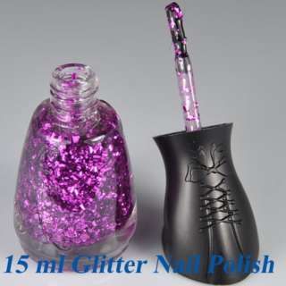 Different Colors Stunning Ladies Glitter Decoration Nail Art Polish 
