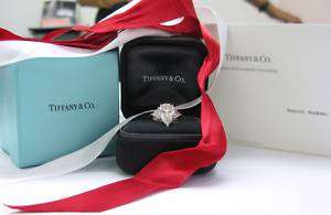 Tiffany & Co PLAT Pear&Trillion Cut Diamond Ring 4.37CT  