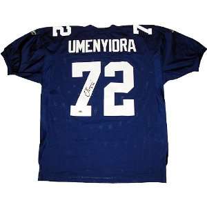  Osi Umenyiora Blue Replithentic Giants Jersey Sports 