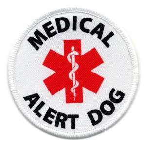  Service Dog MEDICAL ALERT DOG Symbol 4 inch Sew on Patch 
