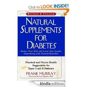 Natural Supplements For Diabetes Frank Murray  Kindle 