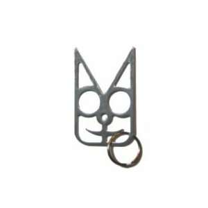  Safety Cat Womens Self Defense Keychain   Silver: Sports 