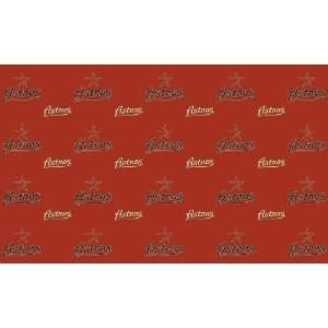  2 packages of MLB Gift Wrap   Astros: Sports & Outdoors