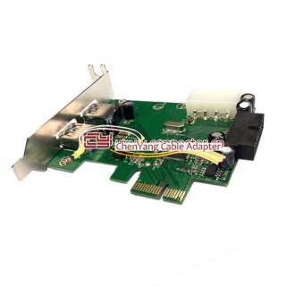 USB 3.0 4 Port PCI Express Card (inside 2 ports and outside 2 